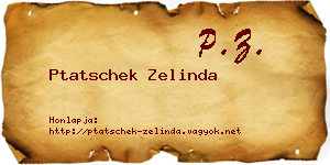 Ptatschek Zelinda névjegykártya